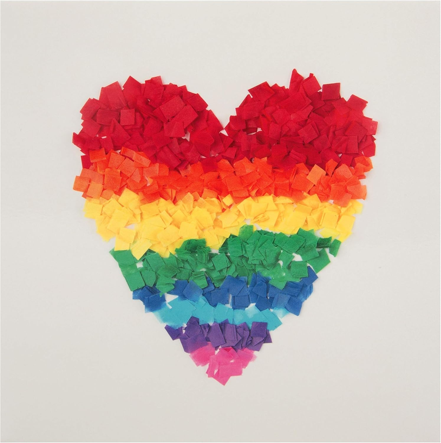 hallmark studio 的情人节卡片 - 彩虹心图案设计